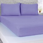 Lençol Casal Serena Malha 100% Algodão 138x188x23cm Lilás