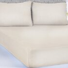 Lençol Casal Serena Malha 100% Algodão 138x188x23cm Pérola