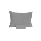 Lençol Com Elástico Casa Solteiro Portallar Cinza