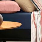 Lençol Com Elástico Casal Altenburg Blend Malha Azul Minimal