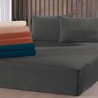 Lençol Com Elástico Casal Altenburg Blend Plush Azul