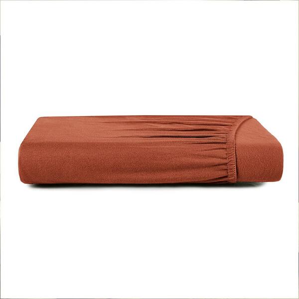 Lençol Com Elástico Casal Altenburg Malha Fio Penteado  Laran