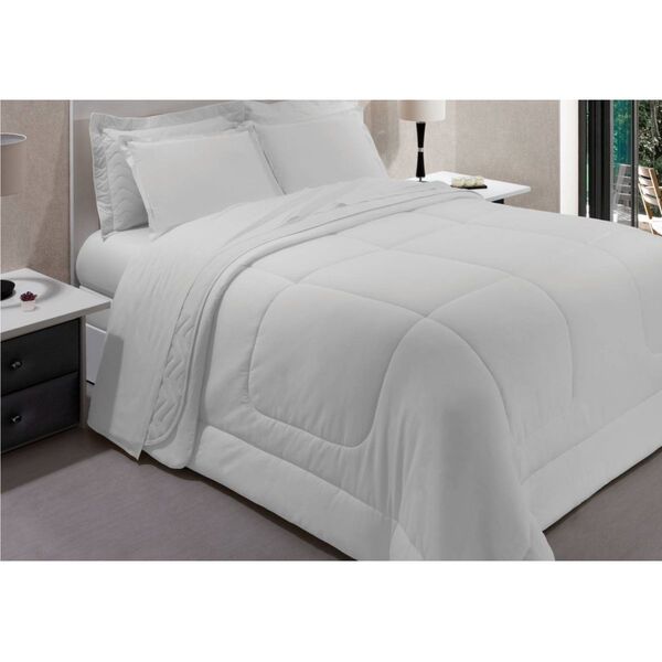 Lençol Com Elástico King Innovi Branco 150 Fios Kacyumara