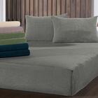 Lençol Com Elástico Queen Altenburg Blend Malha Azul Minimal