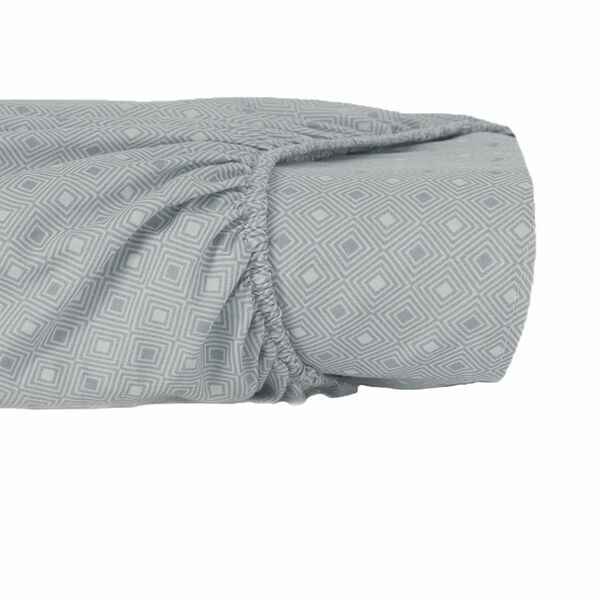 Lençol Com Elástico Queen Altenburg Toque Acetinado Play Cinza