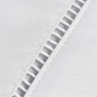 Lençol De Casal 400 Fios 3 Peças Percal Em Ponto Palito Branco