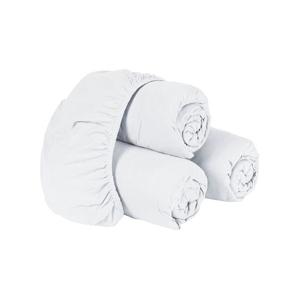 Lençol De Elástico Solteiro 1 Peça Montreal 150 Fios Branco