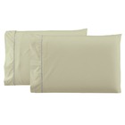 Lençol De King 400 Fios 3 Peças Percal Em Ponto Palito Bege