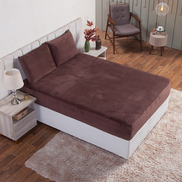 Lençol De Mantinha Marrom 3 Peças Muito Quentinho Casa Dona