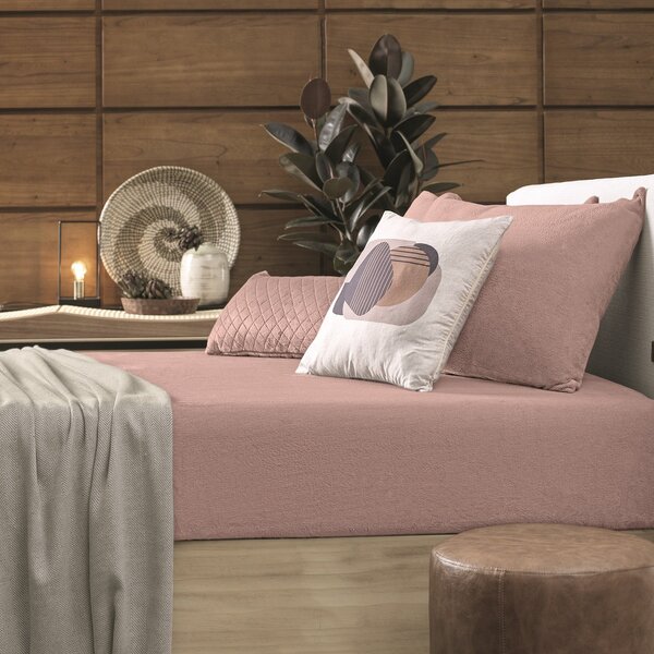 Lençol De Pelinho Com Elástico Plush Inove Queen 158x198x35cm