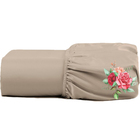 Lençol Dia A Dia Percal Solteiro  C/ Elástico Barato - Tabaco