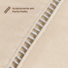 Lençol Hotel 2 Pçs 200 Fios Casen Ponto Palito Solteiro Palha