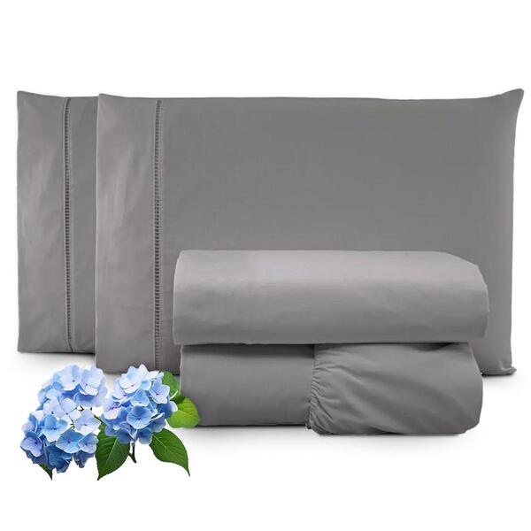 Lençol Hotel 3 Pçs 200 Fios 100% Algodão Ponto Palito Casal C