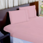 Lençol Hotel 3 Pçs 200 Fios Casen Ponto Palito Casal Rosê
