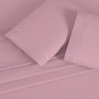 Lençol Hotel 4 Pçs 400 Fios Casen Ponto Palito Casal Rosê