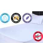 Lençol Impermeável 2 Em 1 Protetor Colchão King 193x203x36cm