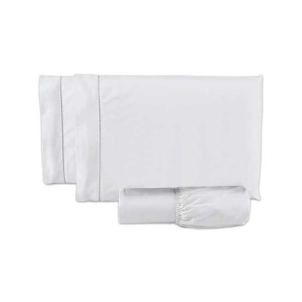 Lençol King 500 Fios 3 Peças  100% Algodao - Branco