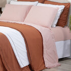 Lençol King Elasticado Percal 200 Fios 100% Algodão  Rosê