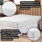 Lençol Liso Avulso Com Elástico Para Colchão Box Casal Padrão