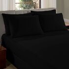 Lençol Liso Solteiro Com Elástico Vivaldi Preto Un
