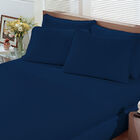 Lençol Malha Liso Com Elástico Solteiro Azul Marinho Linha Co