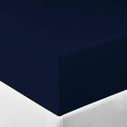 Lençol Malha Tecebem King C/elástico Liso Marinho