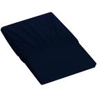 Lençol Malha Tecebem Queen C/elástico Liso Marinho