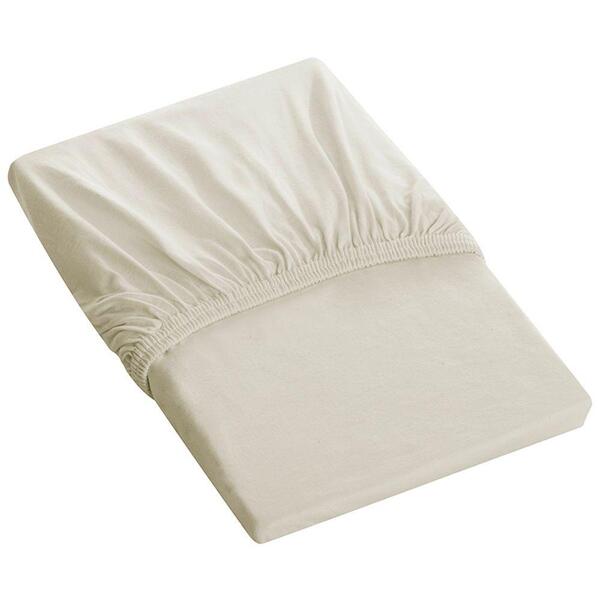 Lençol Malha Tecebem Queen C/elástico Liso Pérola