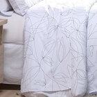 Lençol Para Cama Solteiro Estampado Arabesco Branco 2 Peças 1