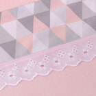 Lençol Para Mini Berço Menina Rosa De Malha 100% Algodão 3 Pe