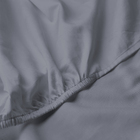 Lençol Percal 3 Pçs 400 Fios Casen Ponto Palito King Cinza