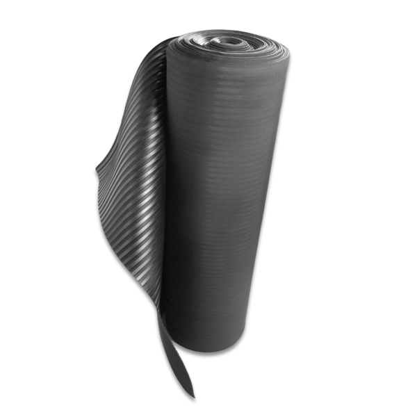 Lençol Piso Borracha Antiderrapante Ripadão 3mm 1,4m X 3m