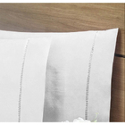 Lençol Ponto Palito 3 Pçs 400 Fios Lux  Queen Branco Casen
