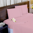 Lençol Ponto Palito 4 Pçs 600 Fios Padrão Rosê Casen