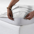 Lençol Ponto Palito 4 Pçs 600 Fios Queen Branco Casen