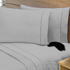 Lençol Ponto Palito  2 Pçs 400 Fios Confort  Solteiro Fendi C