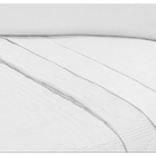 Lençol Ponto Palito  4 Pçs 400 Fios Toque Suave  Queen Branco