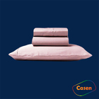 Lençol Pousada 3 Pçs 400 Fios Casen Ponto Palito Casal Rosê