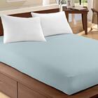 Lençol Queen 100% De Algodão Com Elástico Azul Camesa