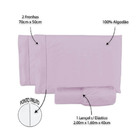 Lençol Queen 400 Fios 3 Peças - Rosa