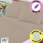 Lençol Queen Avulso De Malha 100 Algodão Com Elástico Buettner