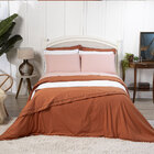 Lençol Queen Elasticado Percal 200 Fios 100% Algodão  Rosê