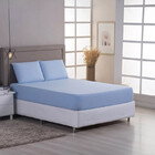 Lençol Queen Percal 230 Fios 1,58x1,98x0,40m Com Elastico  Az