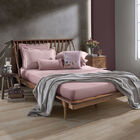 Lençol Queen Plush Inove Liso 158x198 Cm Rosa Poema Hedrons