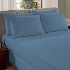 Lençol Queen Premium Fio Penteado Liso Vivaldi Azul Un