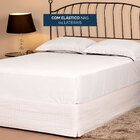 Lencol Slim Solteiro Com Elastico 01 Peça Poliester - Branco