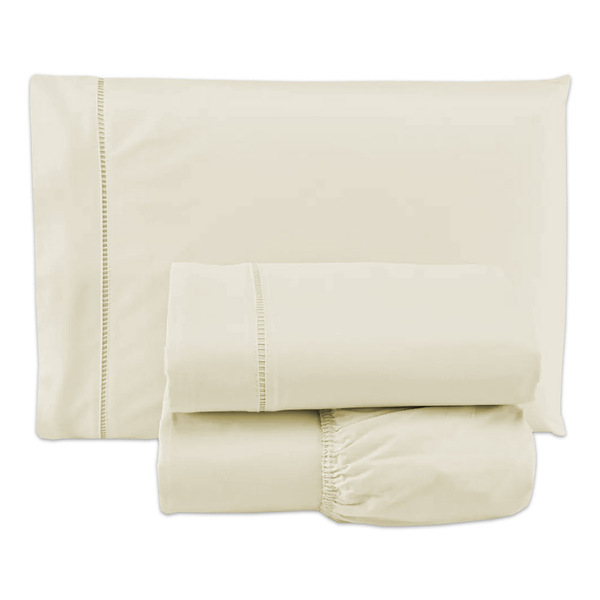 Lençol Solteiro 500 Fios 3 Peças 100% Algodao - Palha