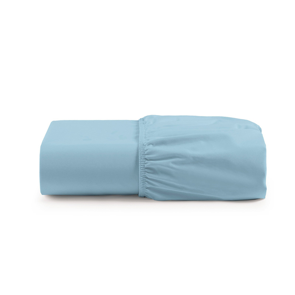 Lençol Solteiro Cintilante Percal 180 Fios Com Elástico - Azu