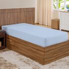 Lençol Solteiro Com Elástico Azul