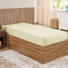 Lençol Solteiro Com Elástico Marfim